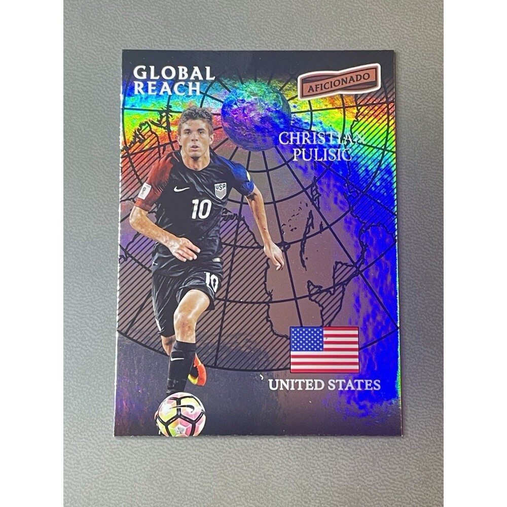2016-17 Panini Aficionado Global Reach #185 Christian Pulisic RC USA Foil Card